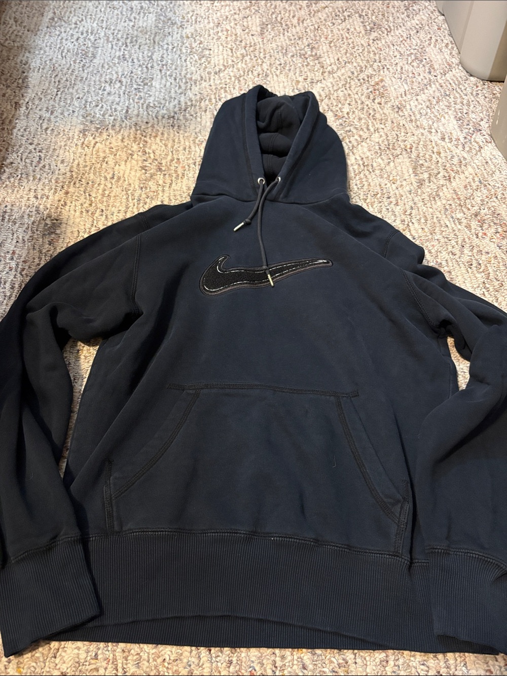 Nike Black Pullover Hoodie with  Swoosh